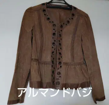 ARMAND BASI 가죽 스웨이드 자켓