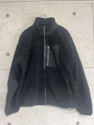 블랙 플리스 자켓