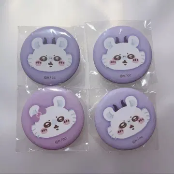 마법소녀 치이카와 (먼작귀) 모몽가 얼굴 매트 캔뱃지