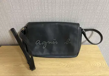 [ 레어 ] agnes b. 에네스베 숄더백 네이비