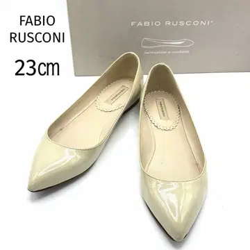 [ 고품질 ] FABIO RUSCONI 펌프스 에나멜 플랫슈즈