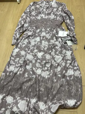 Herlipto 꽃무늬 롱 드레스