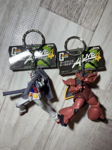 기동전사 건담 라지 사이즈 피규어 키링 건담 겔구그 세트