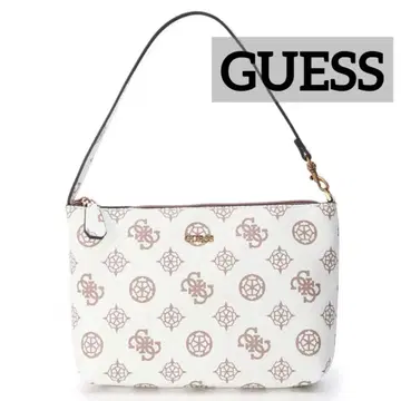 미사용 새상품 GUESS 게스 VIKKY 핸드백 모노그램 화이트