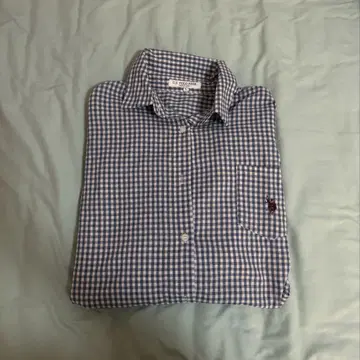 U.S. POLO ASSN. 체크 무늬 긴팔 셔츠