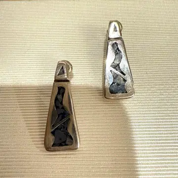 레어 빈티지 + 실버 925 인레이 디자인 이어링 멕시칸 쥬얼리