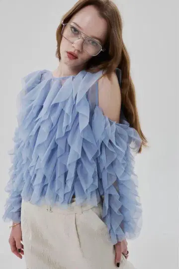 the toe Gardenia Tulle Frill Tops