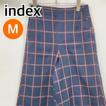 index 팬츠 캐주얼 팬츠 가우초 팬츠 네이비 M [ CB500 ]