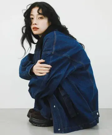 2WAY 컬러 데님 블루종