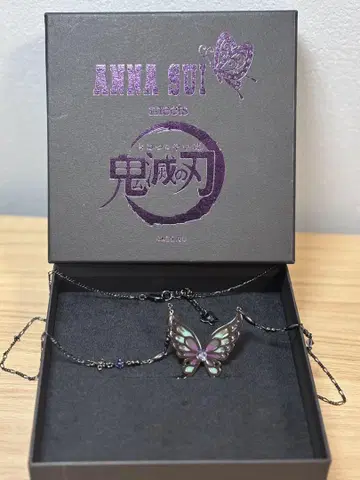 귀멸의 칼날 x ANNA SUI 목걸이 나비 자매