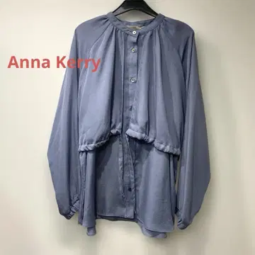 Anna Kerry 오버 요크 블라우스 블루