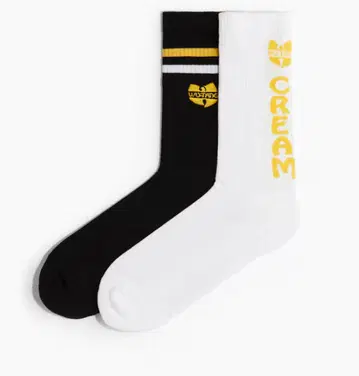 [ 미사용 새상품 ] H&M 우탱클랜 삭스 Wu-Tang Clan 양말