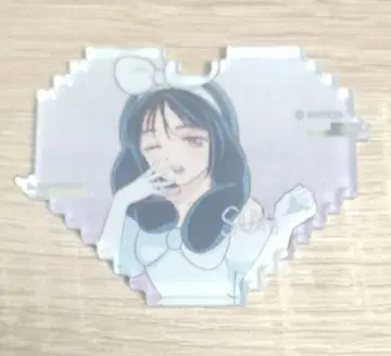 스아 에이리언 스테이지 아크릴 마그넷 토끼 시리즈 하트형