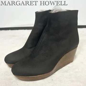 새상품급 MARGARET HOWELL idea 사이드 지퍼 부츠 스웨이드