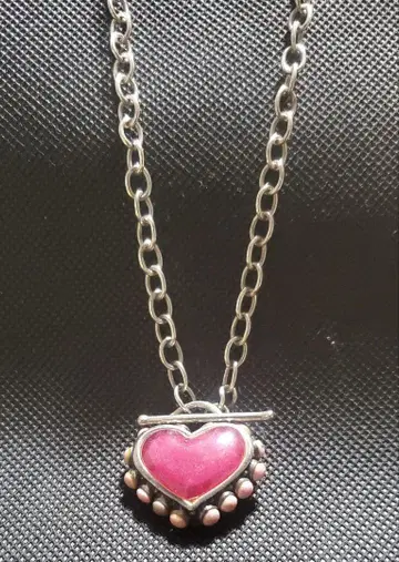 빈티지 BARSE 바즈 SV925 실버 하트 목걸이