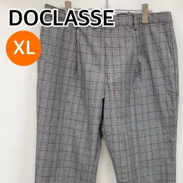 DOCLASSE 팬츠 슬랙스 워크 팬츠 체크 XL [ CB506 ]