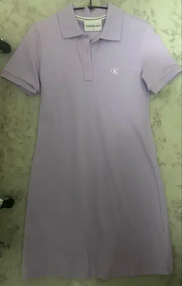 Calvin Klein Jeans 폴로 원피스 XS 라벤더