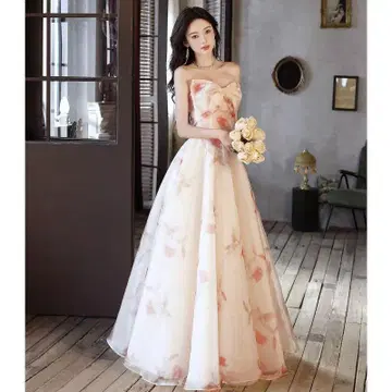 파티 드레스 피아노 발표회 결혼식 포멀 롱 드레스 생일