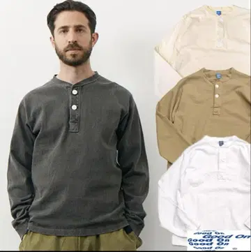 GOOD ON (굿온) L/S 헤비 헨리넥 티셔츠