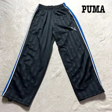 [ 레어 ] PUMA 푸마 저지 팬츠 블랙 블루 S 사이즈