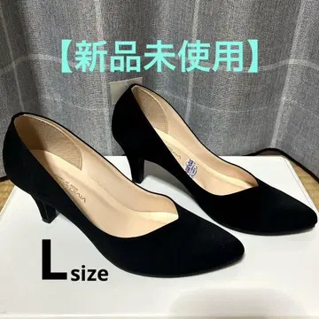 [ 새상품 미사용 ] 블랙 스틸레토 펌프스 L