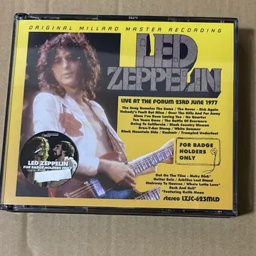 led zeppelin 77년 6월 23일 미라드 마스터 GRAF