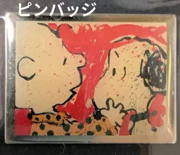 [ 레트로 ] 스누피 & 찰리 브라운 핀 배지 톰 에버하트 미개봉