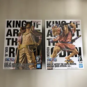 [ 미개봉품 ] 원피스 피규어 골드 로저와 코즈키 오뎅 2체 세트