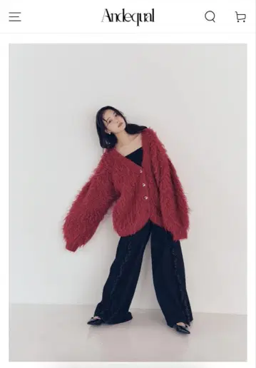 wide fringe denim pants / BRACK