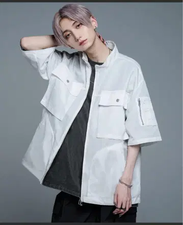ADRER 나일론 지퍼 오버 셔츠