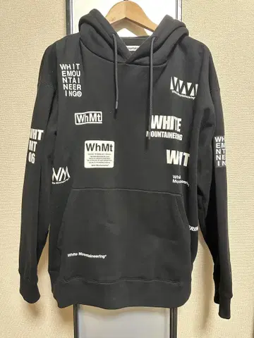 White Mountaineering 블랙 후드티 사이즈 2