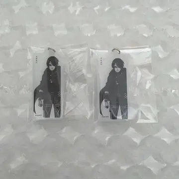 진격의 거인 한지 화이트 아크릴 키링 2개 세트