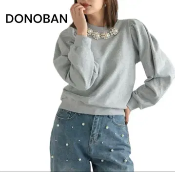 플라워 펄 맨투맨 Donoban 여성용