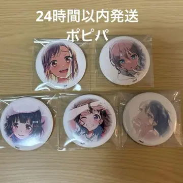 Poppin party 뱅드림 신자와 수전 캔뱃지 컴플리트 1