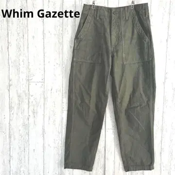 윔 가젯 Whim gazette 크롭 팬츠 M 밀리터리