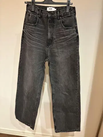 AZUL by moussy 다크 그레이 하이웨스트 데님 L