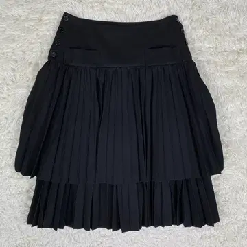 새상품급 LIMI few 리미푸 더블 플리츠 스커트 모드 요지