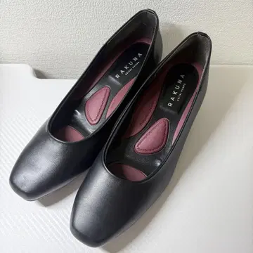 RAKUNA 정골 펌프스 24.5cm 4E 블랙