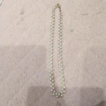 화이트 펄 골드 체인 목걸이