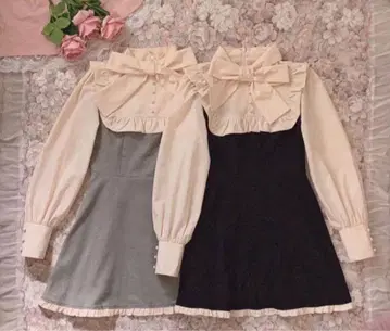 meltie 원피스 bitter sweet docking frill