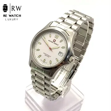 7-3751 SWISS FORCE 2006 쿼츠 손목시계 실버