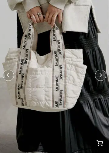 MumME 자카드 테이프 퀼팅 스퀘어 토트 BAG