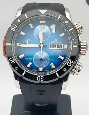 EDOX 오프쇼어 1 베젤락 크로노그래프 오토매틱