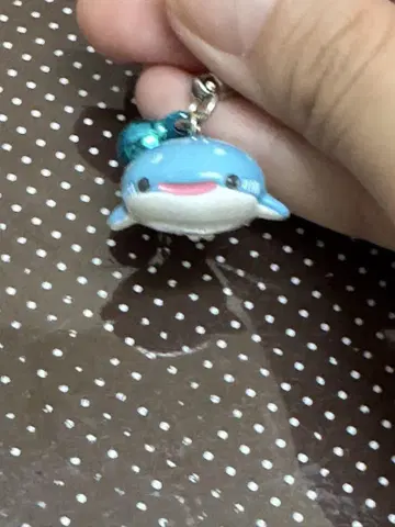 파란 돌고래 키링