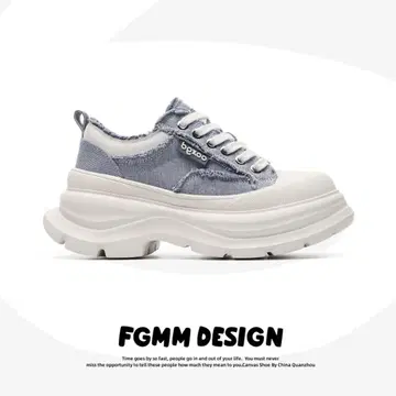 FGMM 통굽 스니커즈 y2k 블루 한국 opium