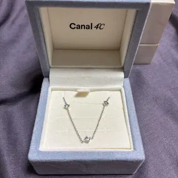 Canal 4C 실버 팔찌 3스톤