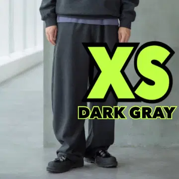 25AW 유니클로 유 브러쉬드 맨투맨 와이드 팬츠 다크 그레이 XS