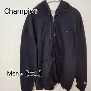 z153 [ Champion ] 집업 후드티 ( 남성용 2XL ) 블랙