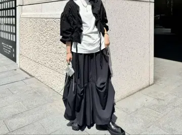 조우고양이 채널 ASYMM 핑 트릭 팬츠 블랙 L 사이즈