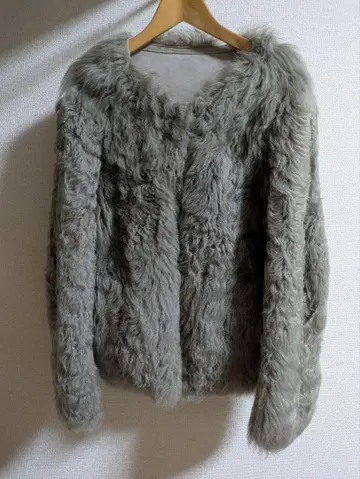 언노운 리버서블 리얼 무스탕 코트